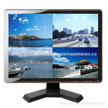 17-inch Integrated CCTV Monitors with 4 Channels